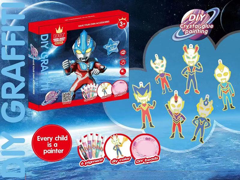 DIY Beads Crystal Glue Painting(Superman)