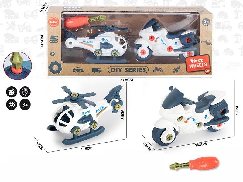 DIY Disassembly And Assembly Helicopter Motorcycle