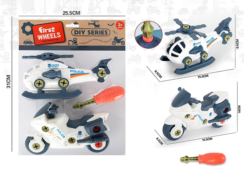 DIY Disassembly And Assembly Helicopter Motorcycle