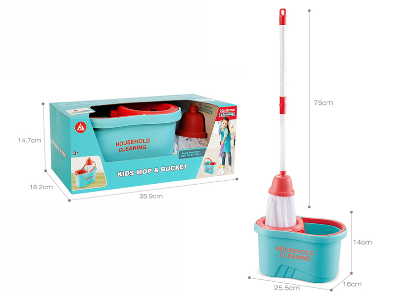 Simulated Mop & Bucket Set
