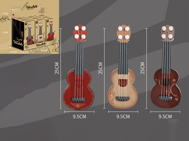 9PCS 25CM Retro Simulation Ukulele