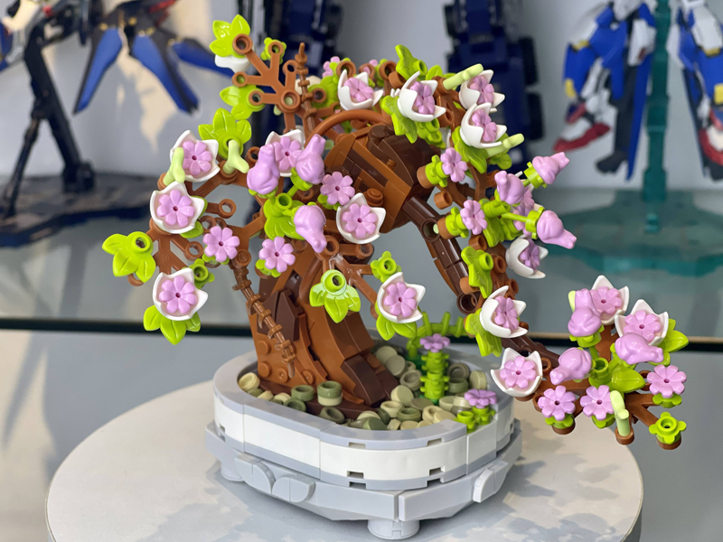 Building Blocks Of Potted Peach Spring