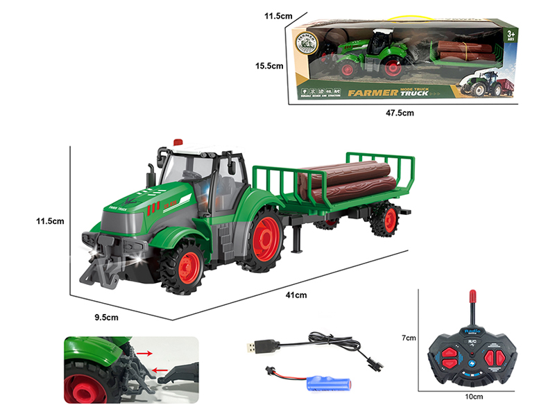 1:24 4Ch R/C Light Series Wood Transport Vehicle