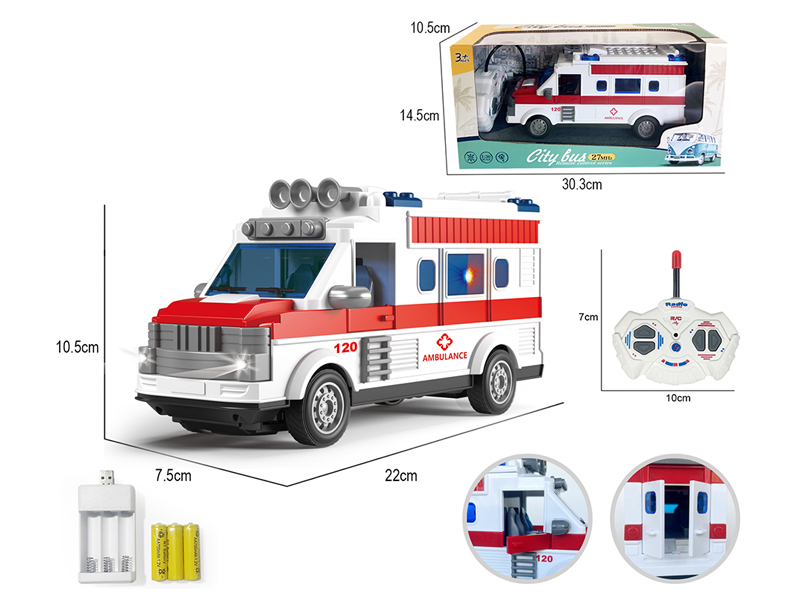 1:30 4Ch R/C Ambulance With Lights