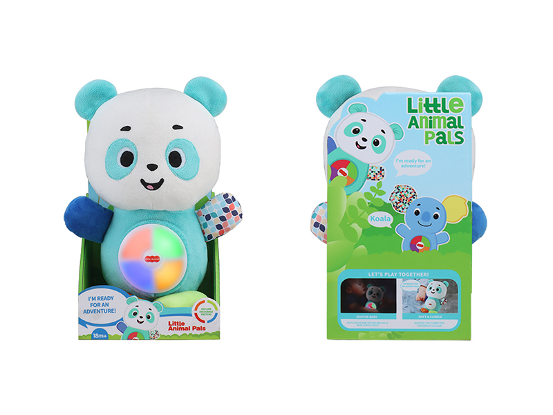 Plush Comforts Pandas With Light And Music