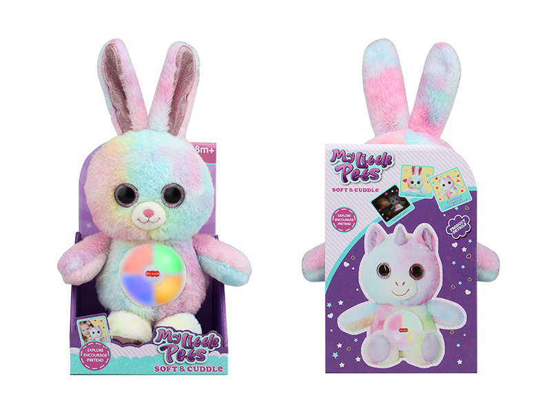 Plush Comforts Rabbits With Lights And Music