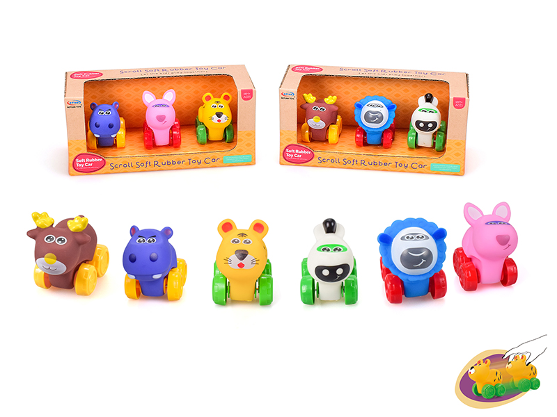 Vinyl Animal Free Wheel Car