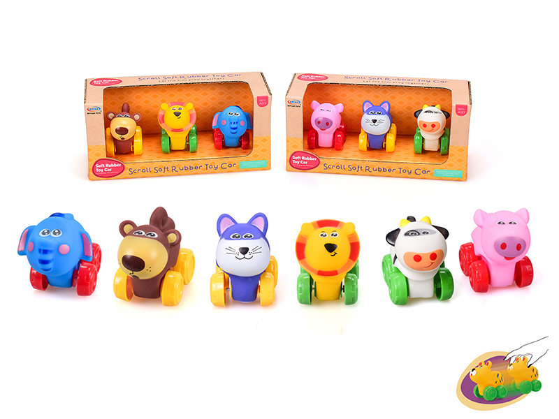 Vinyl Animal Free Wheel Car