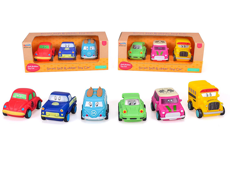 Vinyl Cartoon Car(Soft Plastic,Slide)