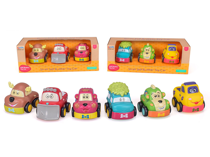 Vinyl Cartoon Car(Soft Plastic,Slide)