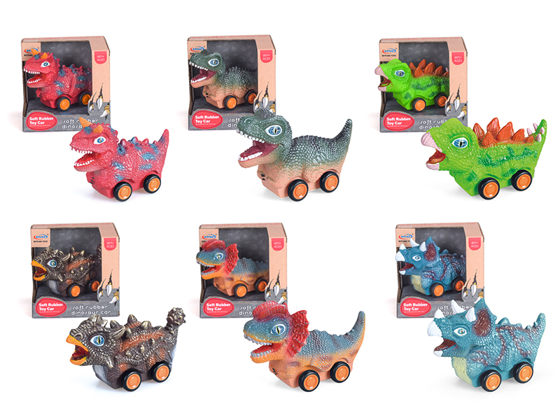 Slide Vinyl Dinosaur Car