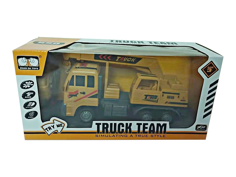 1:18 29Mhz 4Ch R/C Construction Vehicle Towing Crane