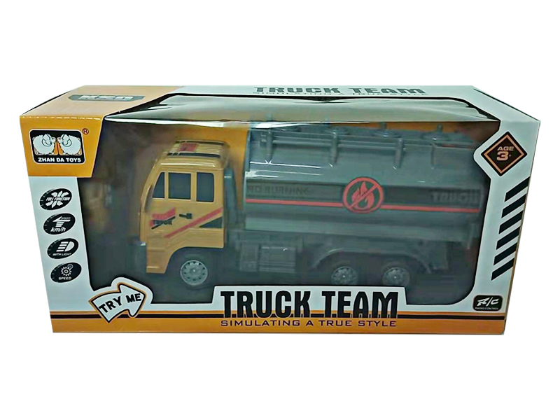 1:18 31Mhz 4Ch R/C Engineering Vehicle Oil Tank Truck