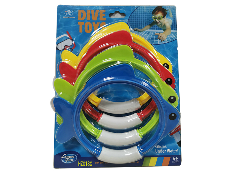 Dive Toys Four Color Large Fish Ring