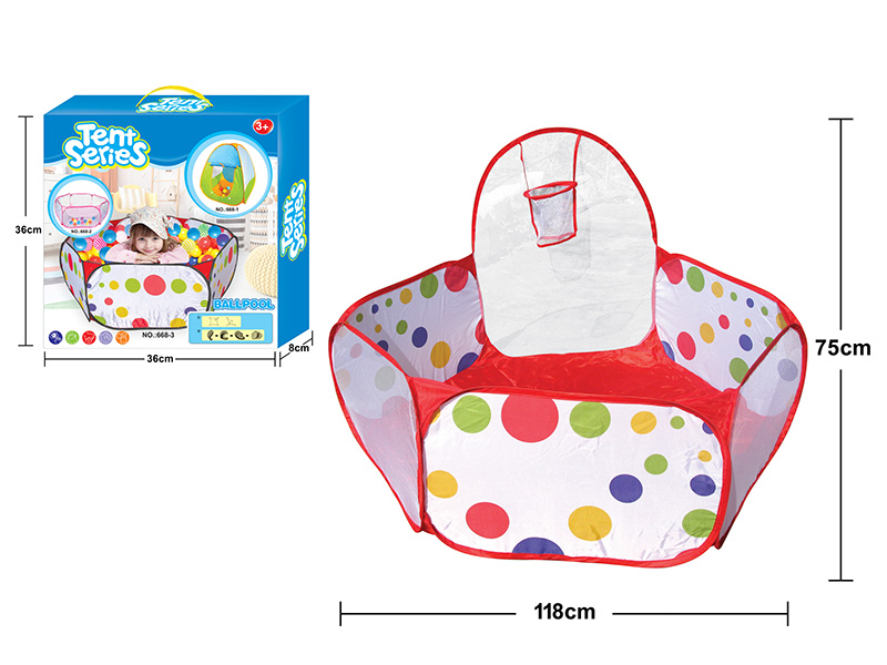 Ocean Ball Pool With Basketball Hoop (20 Balls)