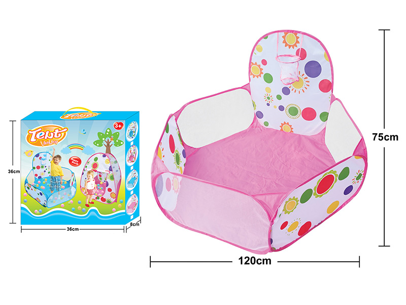 Ocean Ball Pool With Basketball Hoop