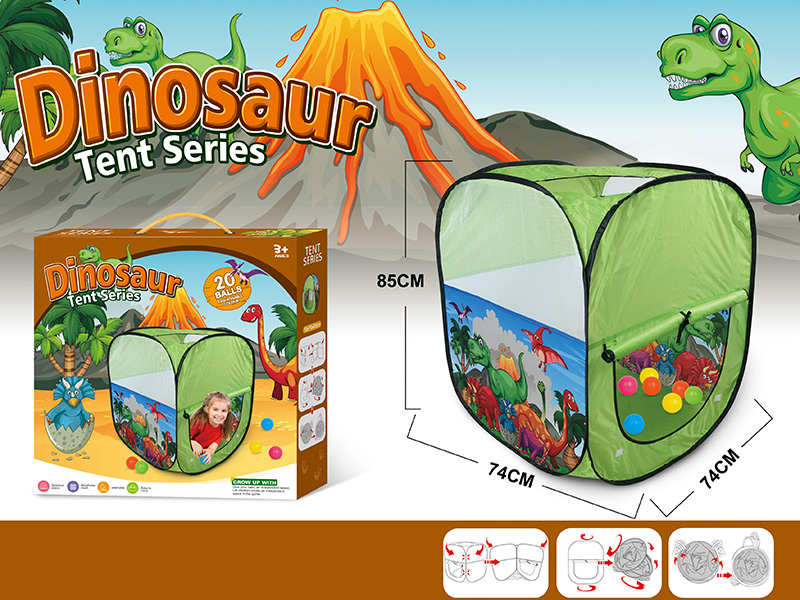 Dinosaur Square Tent(20 Balls)