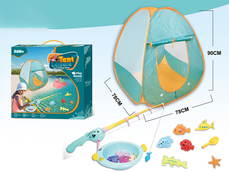 Tent With Fishing Toys