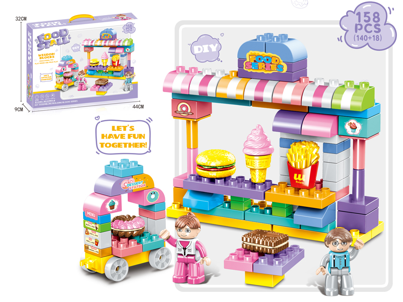 158PCS Gourmet Shop Building Blocks