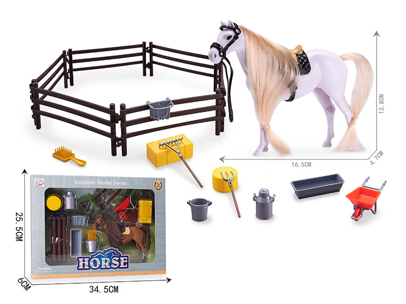 Racecourse Set(With simulated Horsehair)