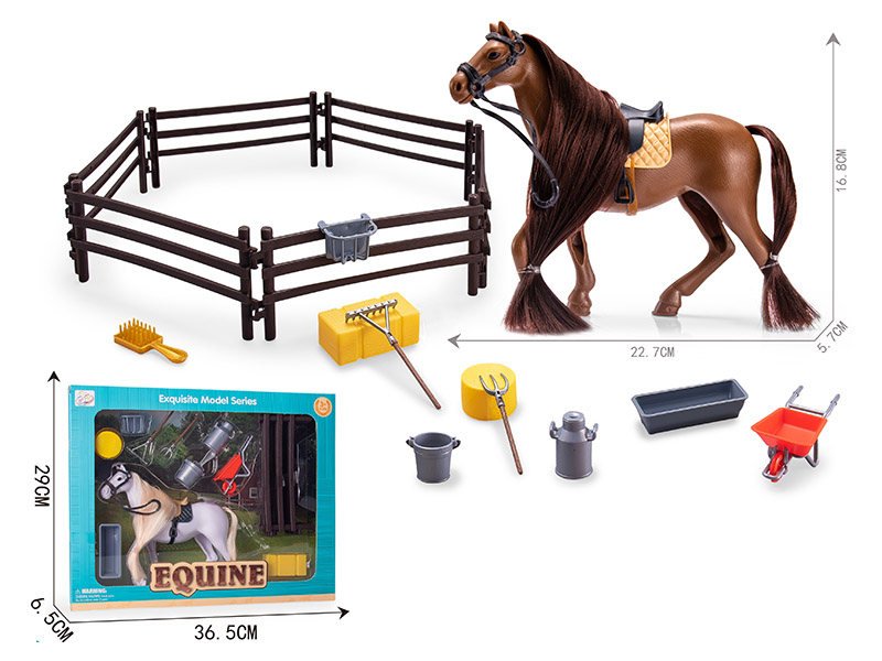 Racecourse Set(With simulated Horsehair)