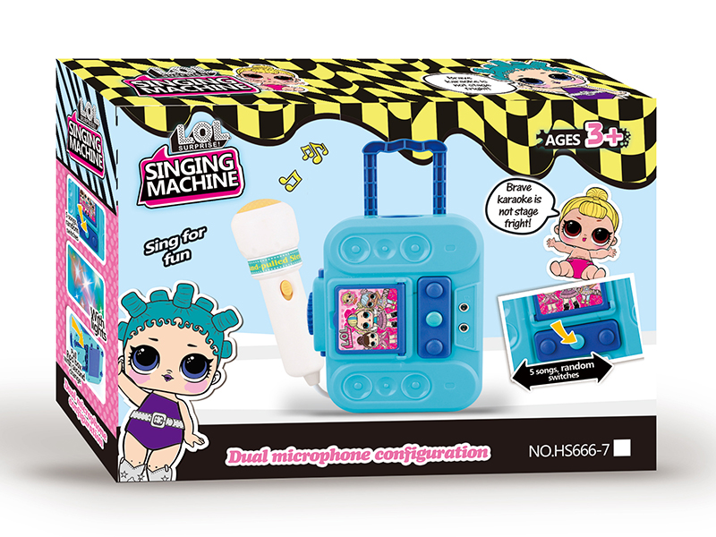 LOL Luggage Singing Machine Single Microphone Set