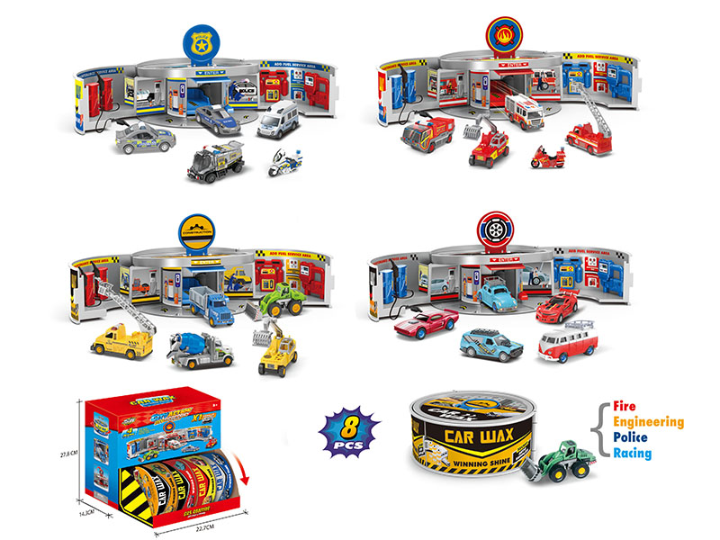 Transformation Car Wax Service Station 8pcs