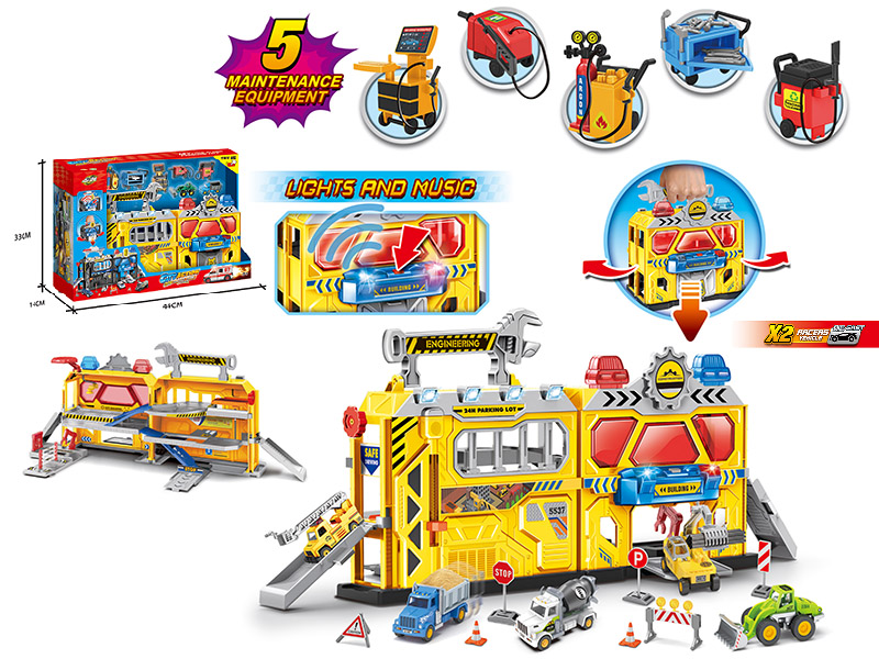 Engineering Theme Auto Repair Shop Deformation Handbag