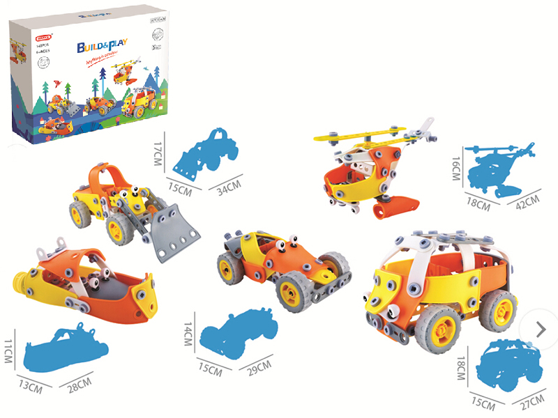 DIY Assembly Model Building Blocks (148PCS)