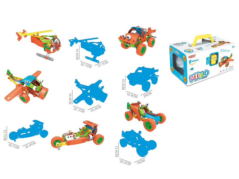 DIY Assembly Building Blocks 136PCS