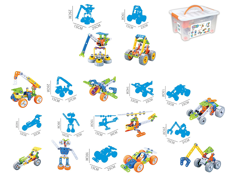 DIY Assembly Building Blocks 167PCS