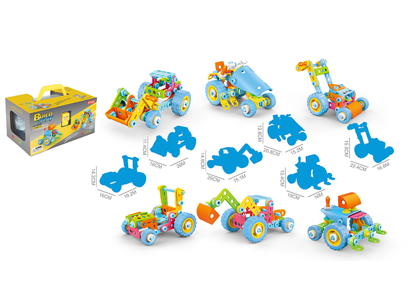 DIY Assembly 6 In 1 Building Blocks 118PCS