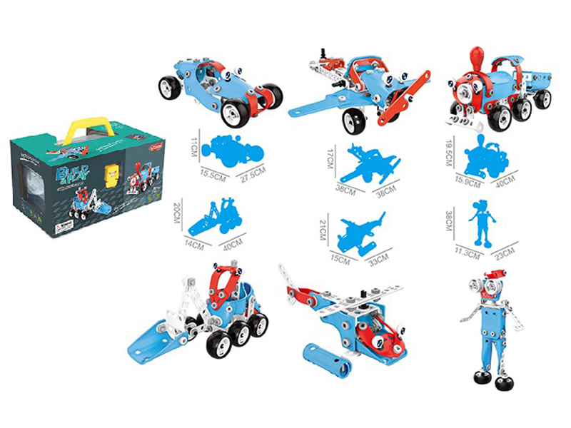 DIY Assembly 6 In 1 Building Blocks 142PCS