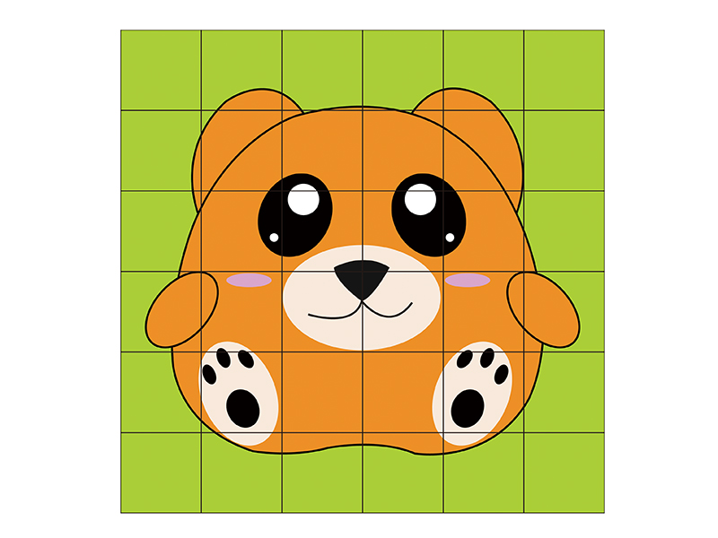 36pcs Bear Building Blocks Puzzle