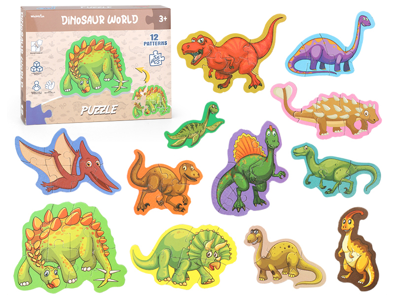 Dinosaur Puzzle(12 Patterms)