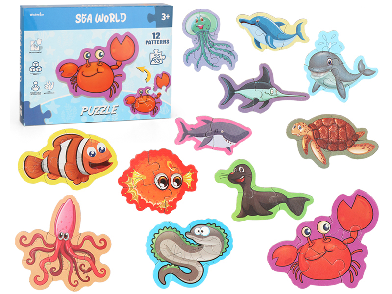 Marine Animal Puzzle(12 Patterms)