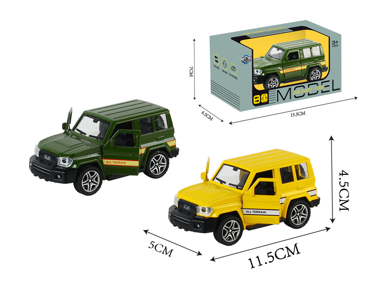 Alloy Pull Back Jeep