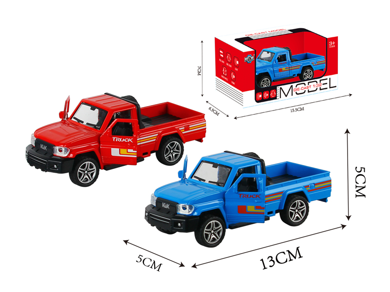 Alloy Pull Back Pickup Truck With Light And Sound