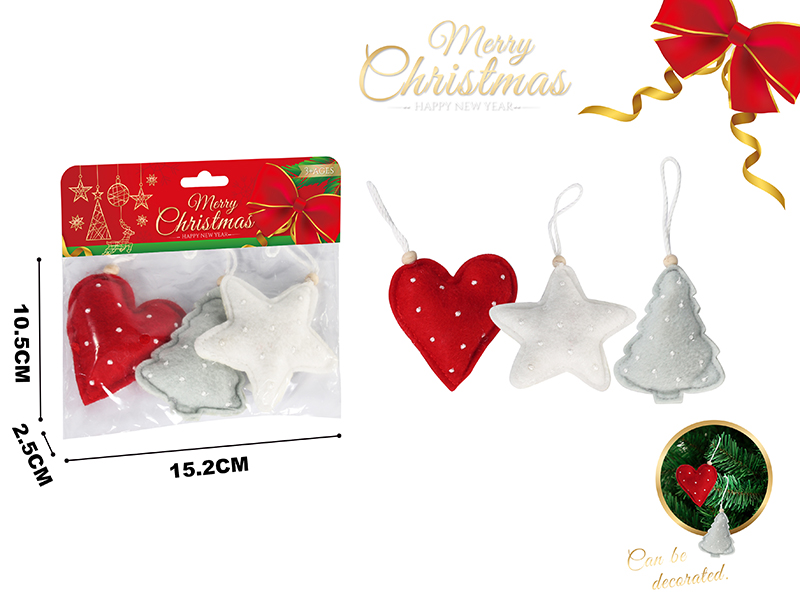 Christmas Tree Decorations 3PCS