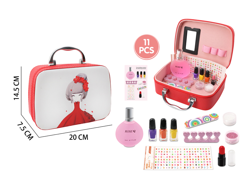 Makeup Bag + Perfume Lipstick Tearable Environmental Protection Nail Polish Diy Makeup Brush Set
