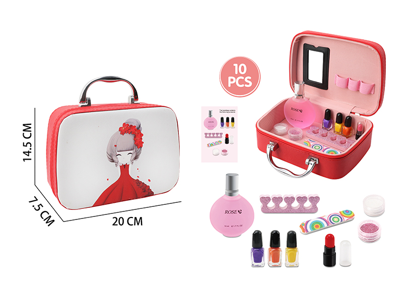 Makeup Bag + Perfume Lipstick Tearable Environmental Protection Nail Polish Diy Makeup Brush Set