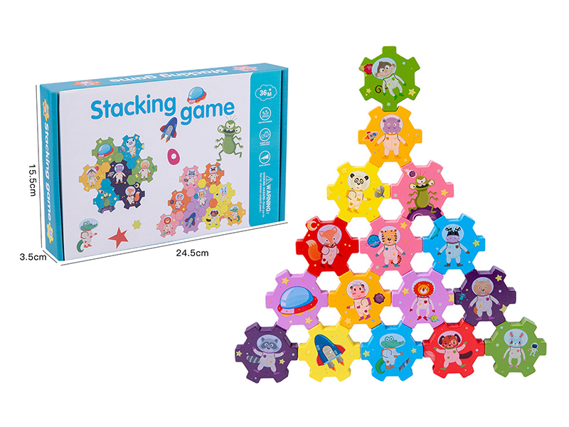 Wooden Stacking Game Blocks