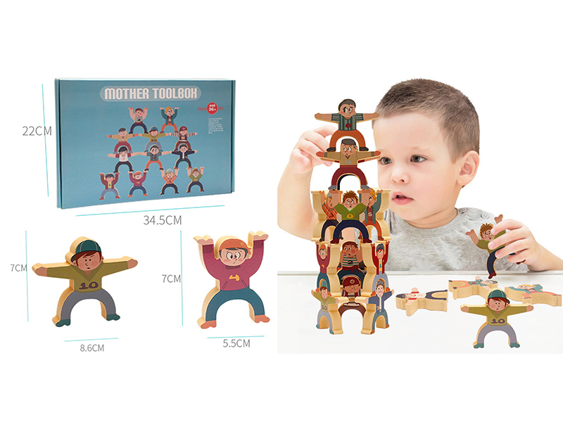 Wooden Hercules Balance Stacking High Game