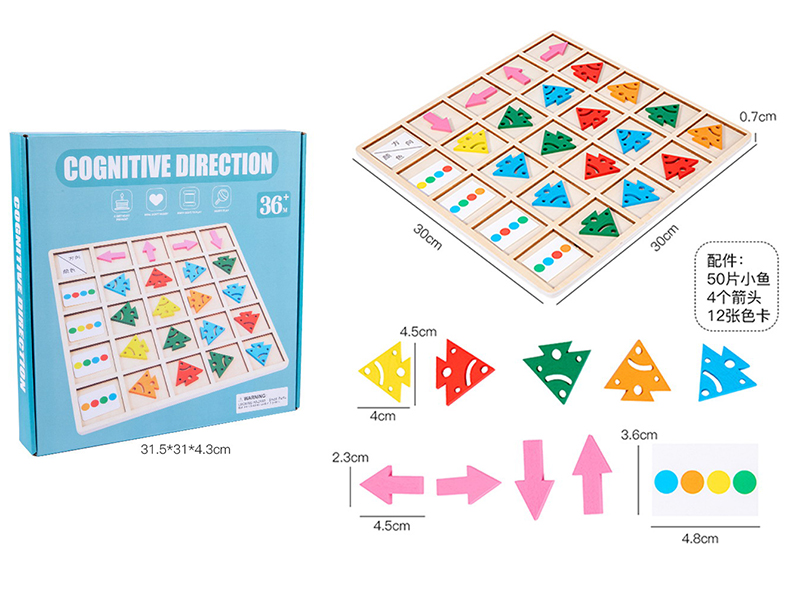 Wooden Direction Cognition Game