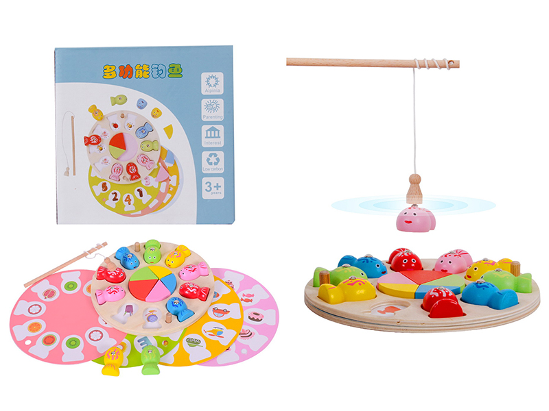 Wooden Multifunctional Fishing Game