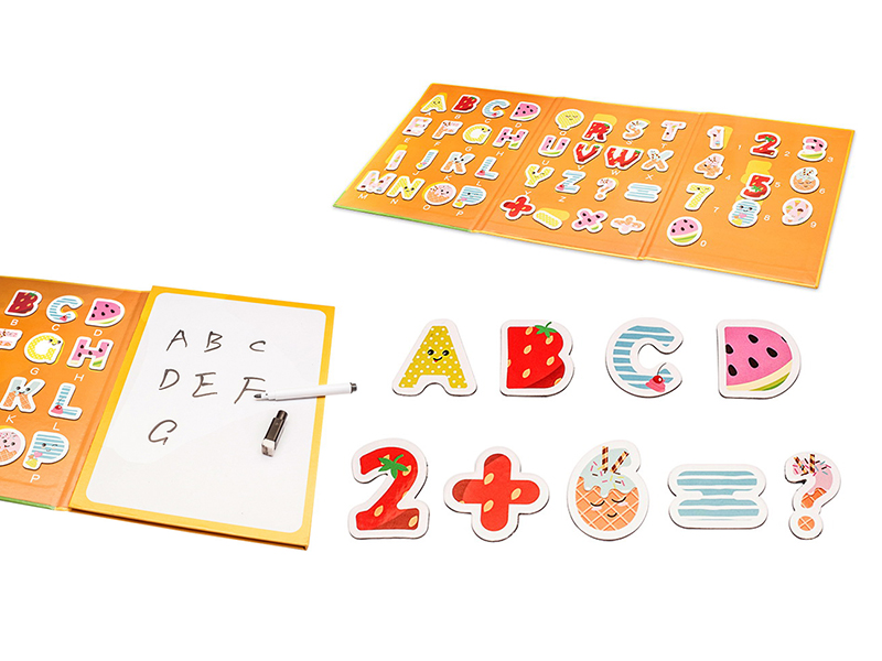 Wooden Magnetic 26 English Alphabet Letters Number Book