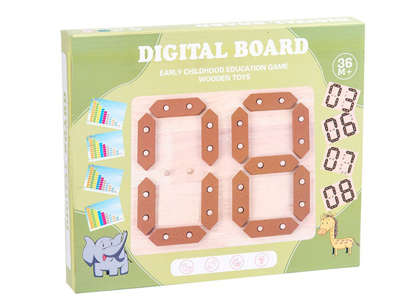 Wooden Digital Addition And Subtraction Learning Board