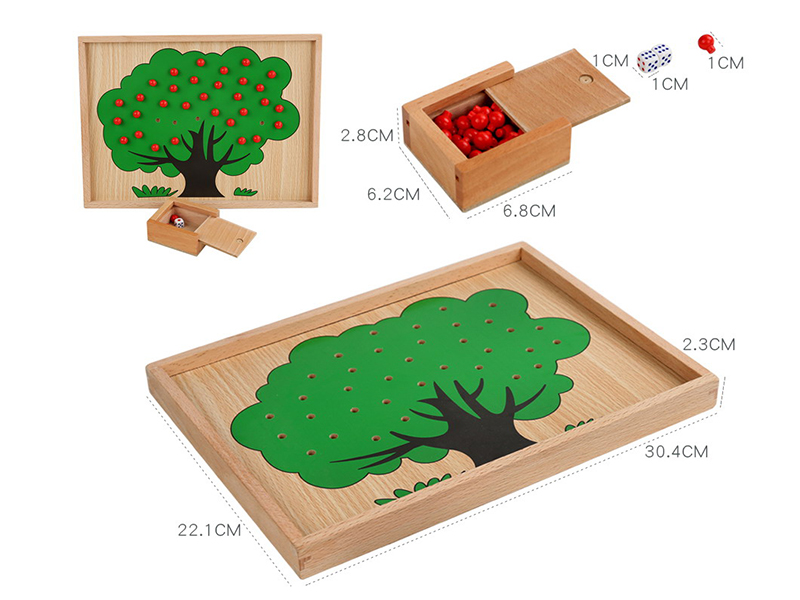 Wooden Apple Tree Counting Game