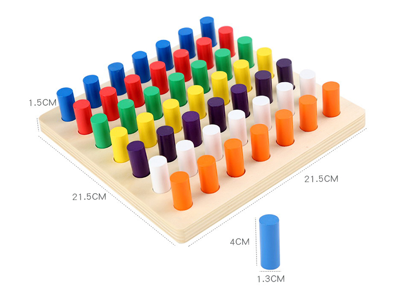 Wooden Colorful Sensory Stick