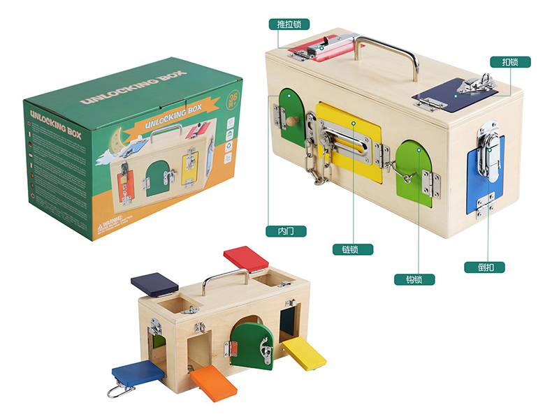 Wooden Unlocking Box(Copper Plating)